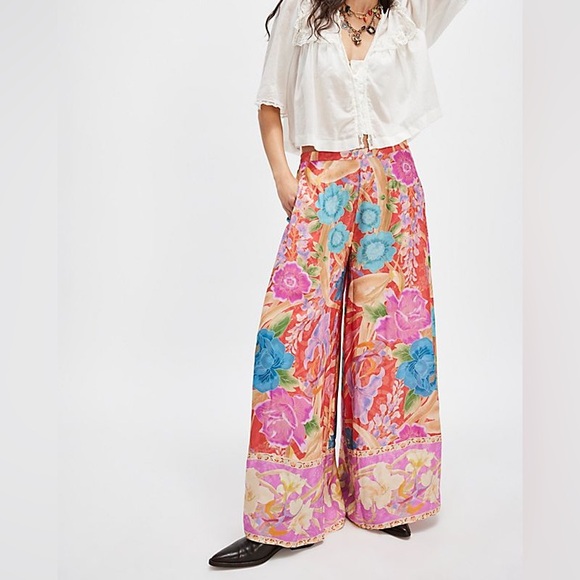 Spell Painters Garden wide leg pants sz S - Picture 3 of 9